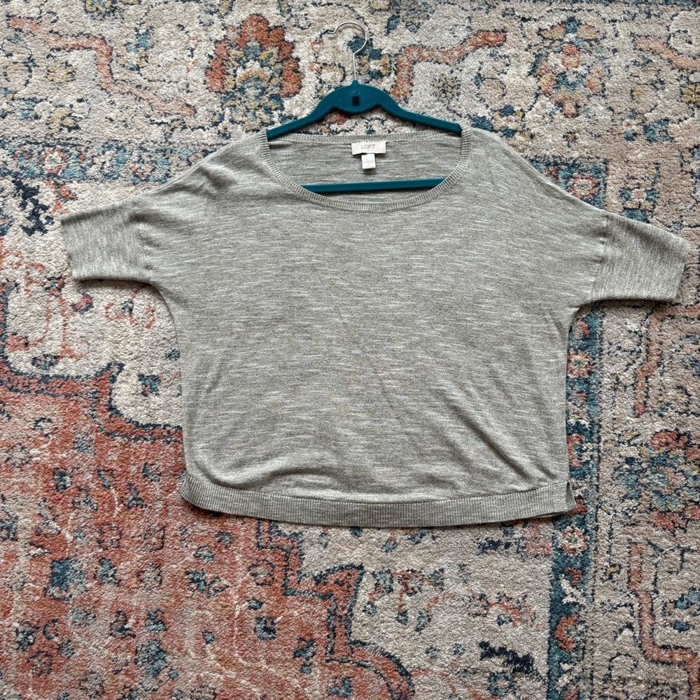 LOFT Pale Green Knit Top